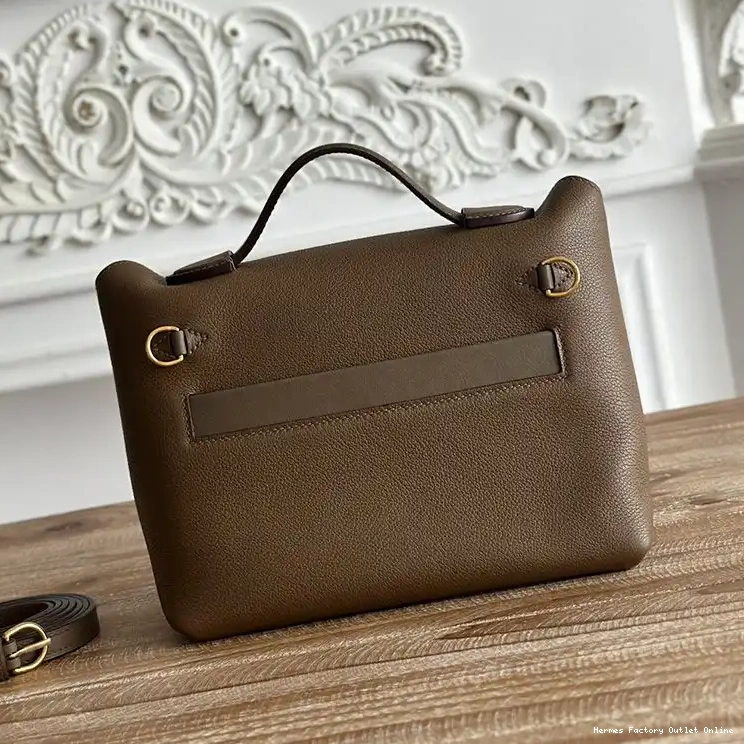 Cheap Coffee 24 Hermes Bag Leather In Swift Gold Evercolor Mini 24 Hardware 0420